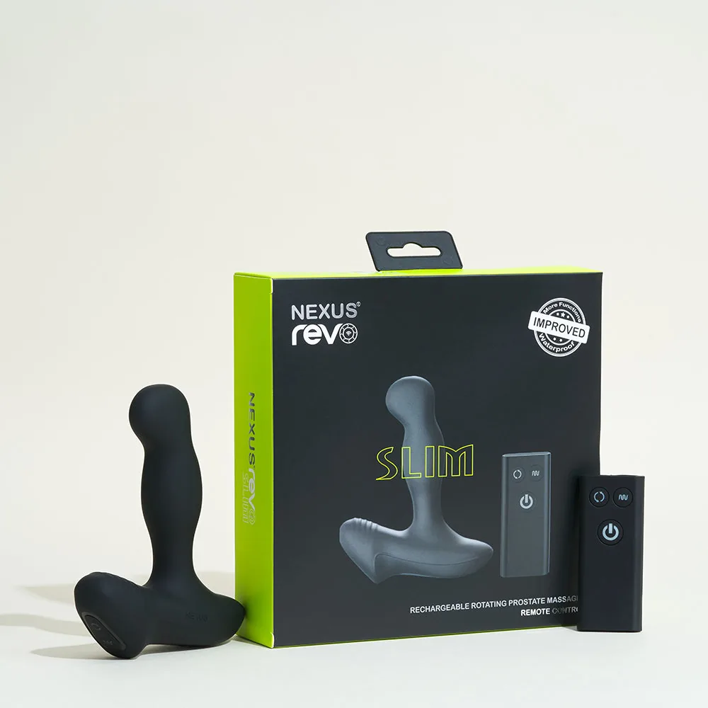 Revo Slim remote control prostate massager (remote, silicone, slim profile), from our prostate massager picks