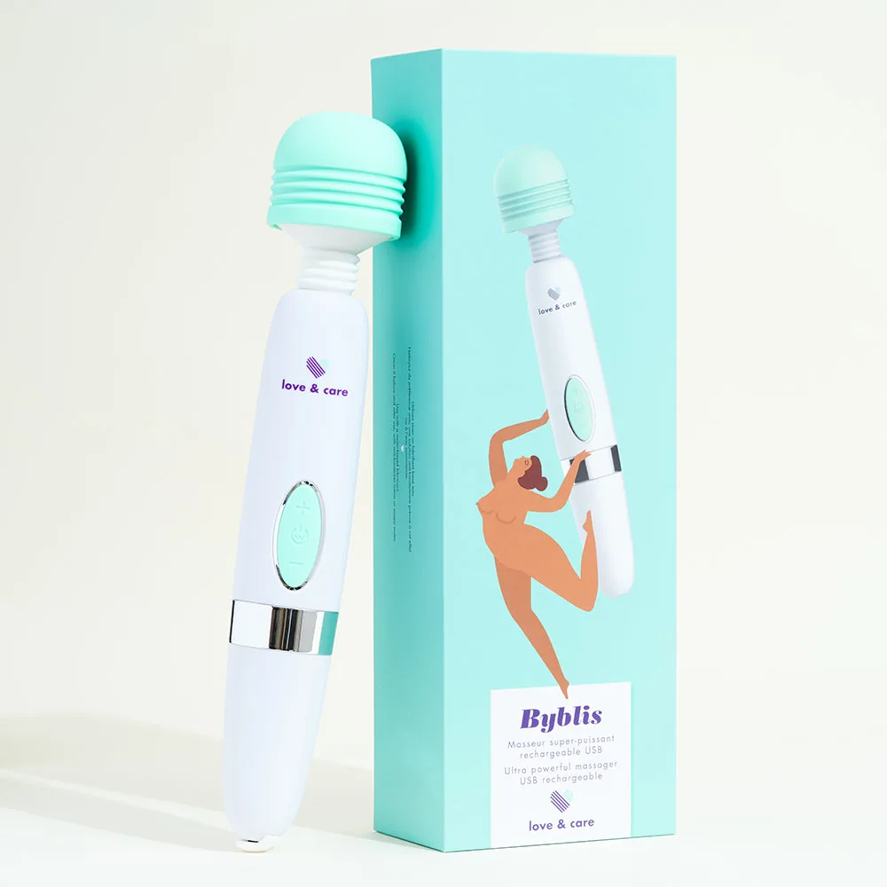 Masseur wand super-puissant Byblis Love&Care (33 cm, 7 modes, 5 intensities), from our wand vibrator picks