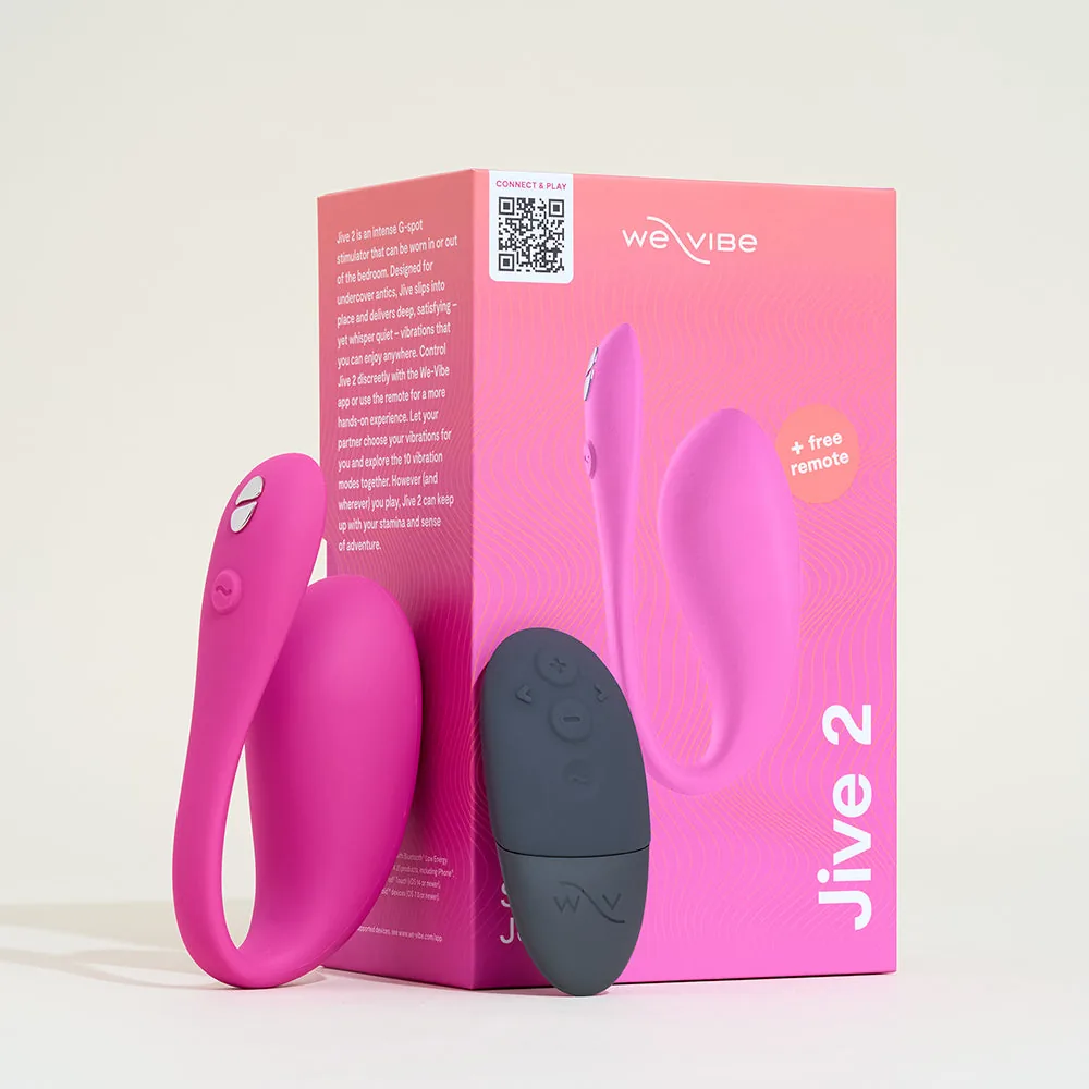 We Vibe Jive 2 app and remote controlled love egg (remote + app, adjustable hinge, dual stimulation), from our remote control vibrator picks