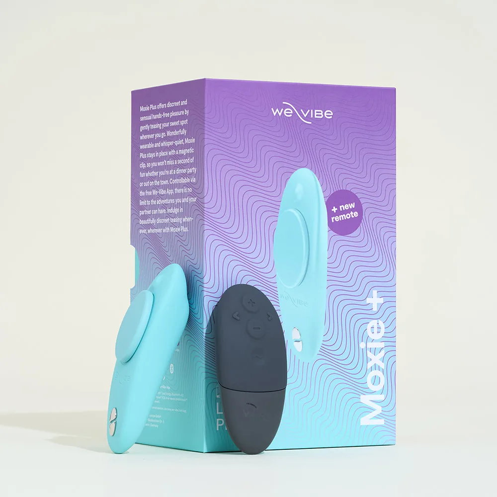 We Vibe Moxie+ app controlled panty vibrator (remote + app, magnetic clip, ipx7 waterproof), from our remote control vibrator picks