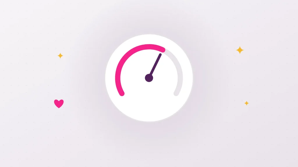 Illustration of a tempo dial whose needle comes back towards the calm zone, a way to talk about premature ejaculation without judgement