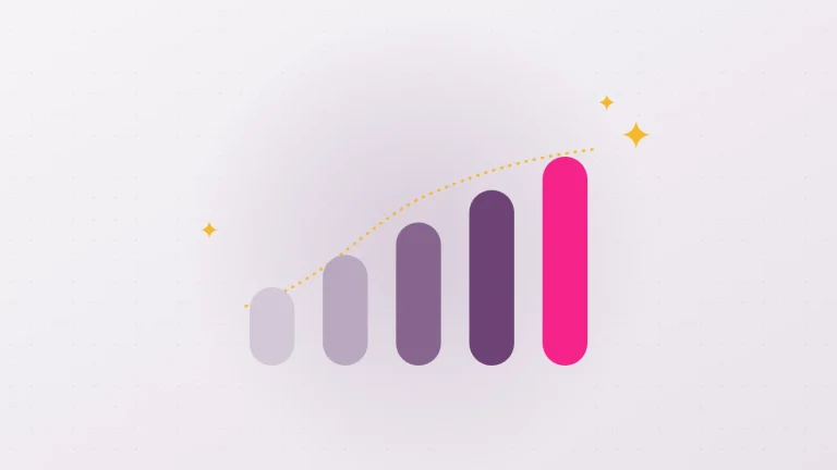 Illustration de cinq paliers qui montent sous un fil doré pointillé, pour la progression obtenue avec les exercices de Kegel chez l'homme